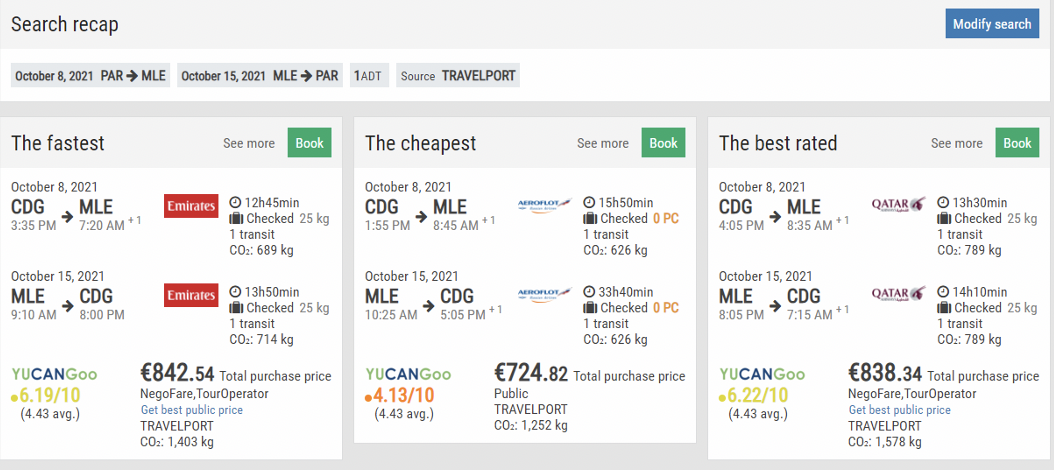 CO2 emissions: a key argument to sell a plane ticket?